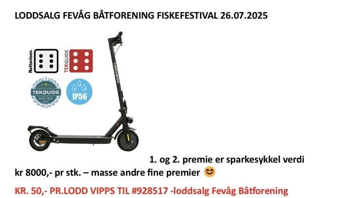 Loddsalg i forbindelse med Fevåg Fiskefestival